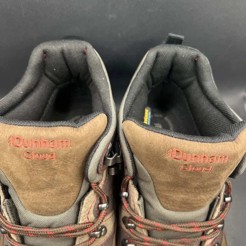 Dunham Cloud Mens 12 4E Waterproof Leather Hiking Boots Brown Mid Hiker MCR6630B